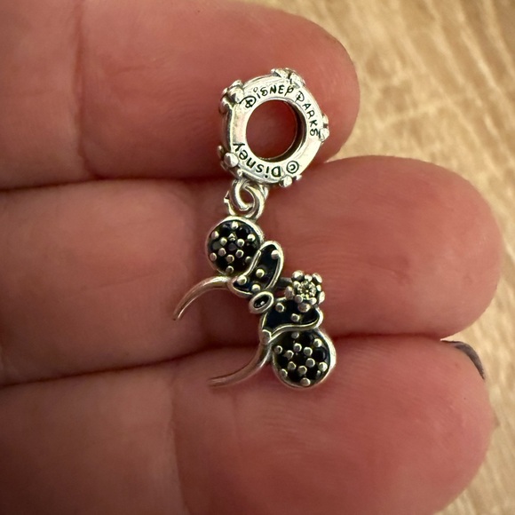 Disney Silver Earring with Black Bow - Picture 3 of 4